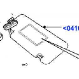 AH3204101BA8NUG | Visiera Parasole Interna Rivestimento padiglione Ivory, Aletta paras. due passegg. illumin., Air Bag Label - NAS Sinistro